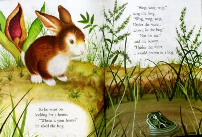 画像1: Home For A Bunny a Little Golden Boook (うさぎのおうち・リトルゴールデンブック) ★Margaret Wise Brown(マーガレット・ワイズ・ブラウン)／Garth Williams(ガース・ウイリアムズ)★