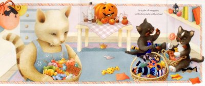 画像2: The Halloween Kittens　★Maggie Kneen(マギー・ニーン)★ 折りたたみめくりしかけ絵本・ハロウィーン絵本