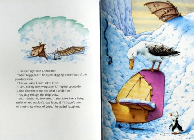 画像1: Leonardo's Dream　★Hans de Beer(ハンス・デ・ビア)★ ペンギン絵本　英語版