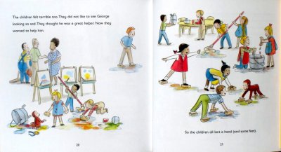 画像1: Margret & H.A.Rey'S Curious George'S First Day of School ★おさるのジョージ絵本★