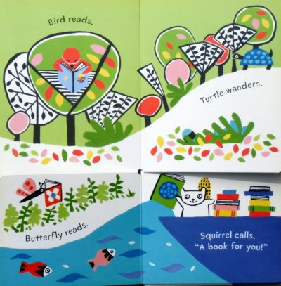 画像2: Who Loves Books? A Flip-Flap Book　★めくりしかけ絵本★