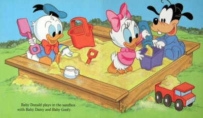 画像1: Baby Donald at the Playground　Disney BABIES　A GOLDEN BOOK　★1986年版ベビーディズニー★