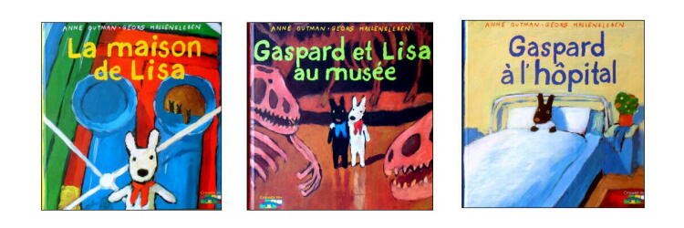 【リサとガスパール】オリジナルバージョンのフランス語絵本、ハードカバー版・3冊